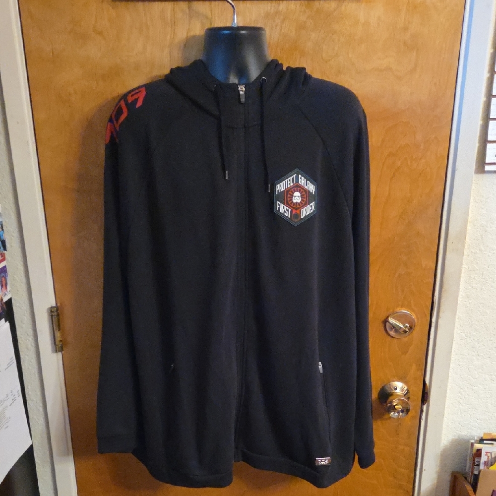 Disney Star Wars 709 Galaxy's Edge Protect First Order Hoodie Black Full Zip 3XL